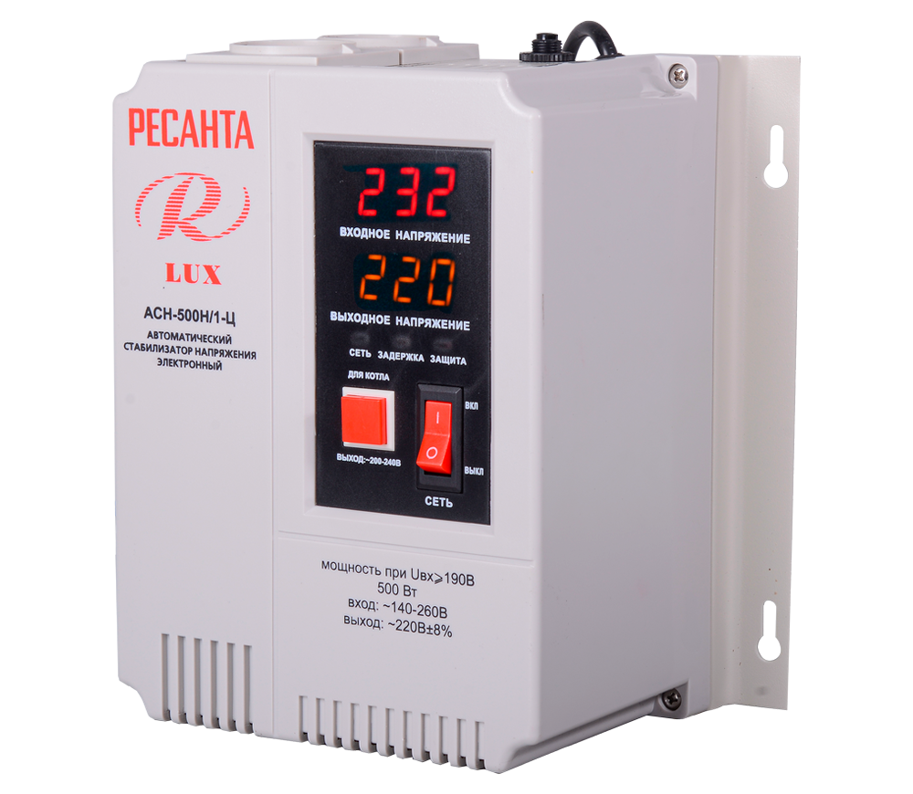 Stabilizator de tensiune releu RESANTA ACH 500 Н/1-Ц