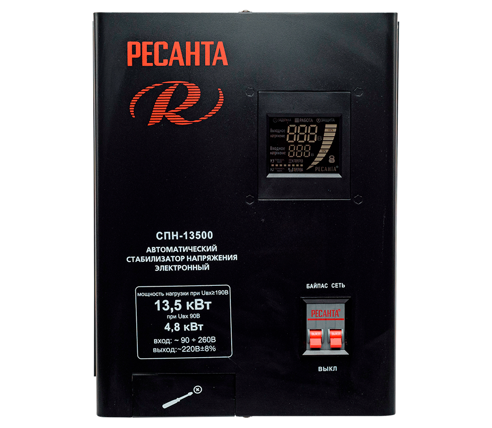 Стабилизатор напряжения релейный RESANTA CПH-13500-2
