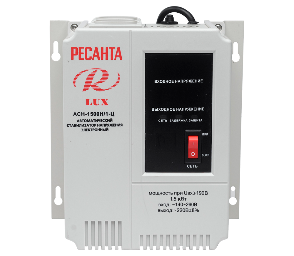 Stabilizator de tensiune releu RESANTA ACH-1500 Н/1-Ц-2