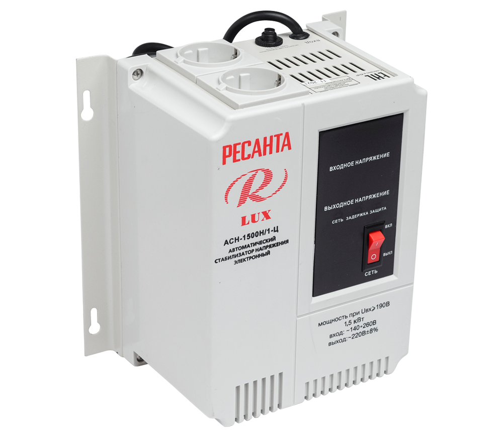 Stabilizator de tensiune releu RESANTA ACH-1500 Н/1-Ц-3
