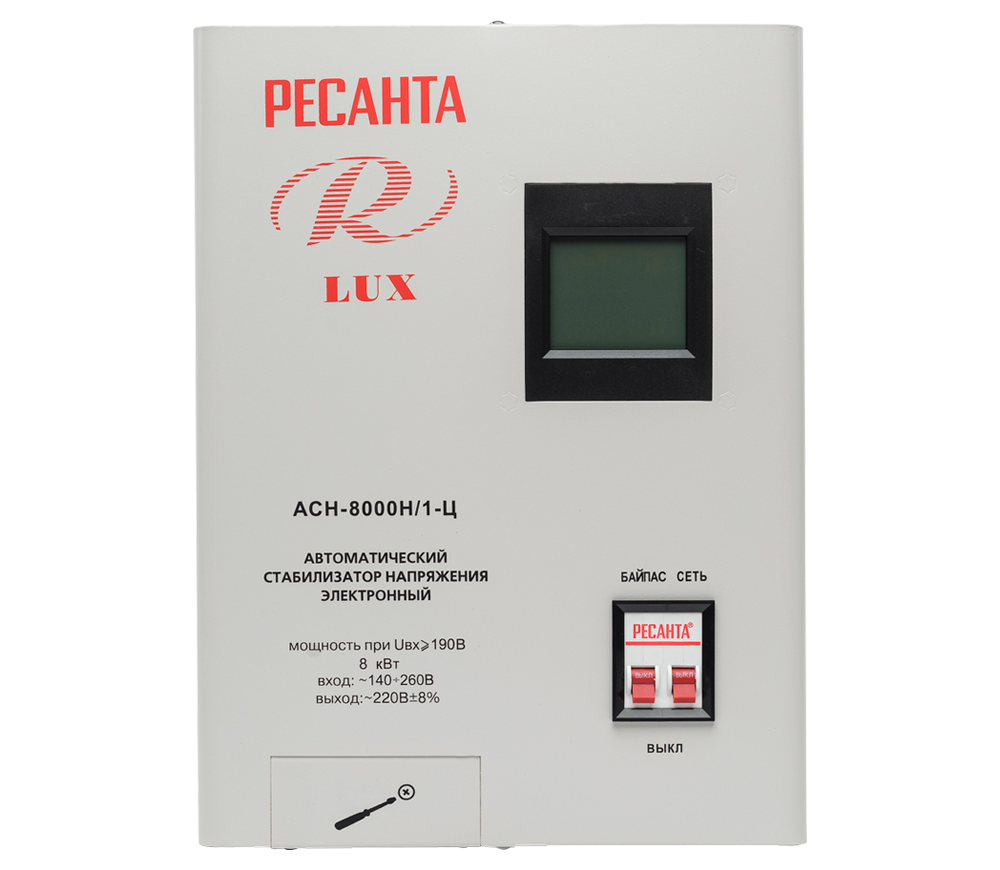 Стабилизатор напряжения релейный RESANTA ACH-8000 Н/1-Ц-2