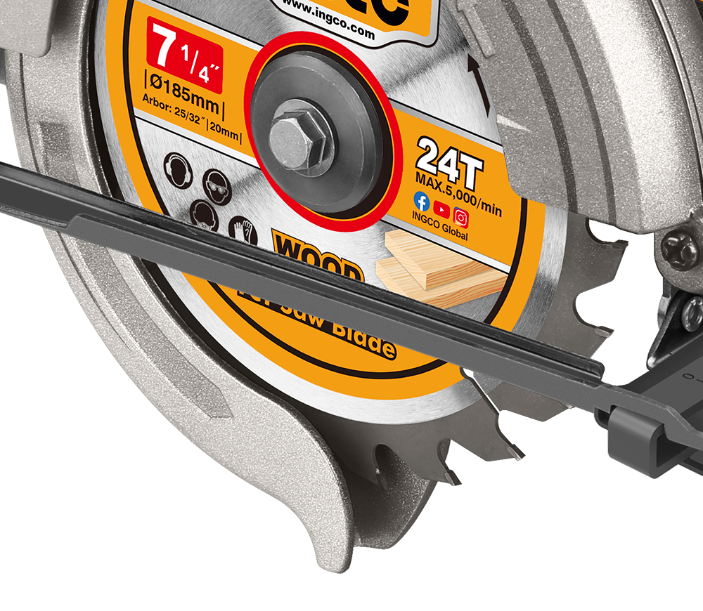 Fierăstrău circular INGCO CS18538 1400w 185mm-3
