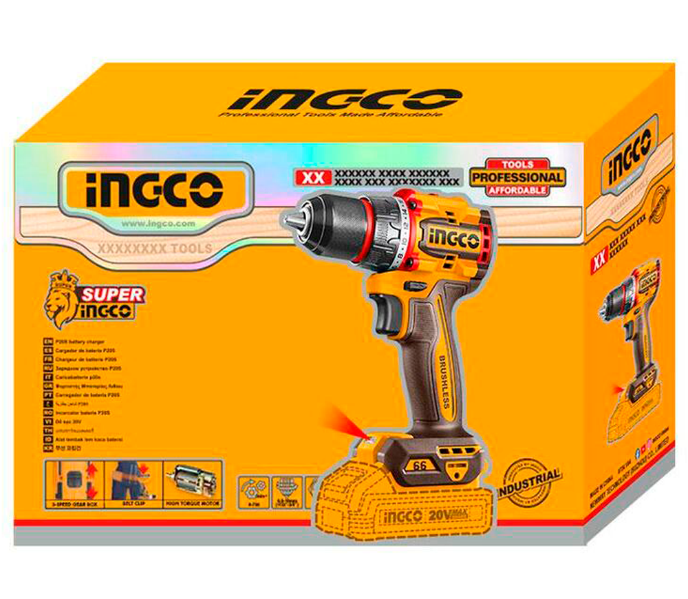 Mașină de înșurubat cu acumulator (fără bat.) INGCO CDLI206681 20V-2