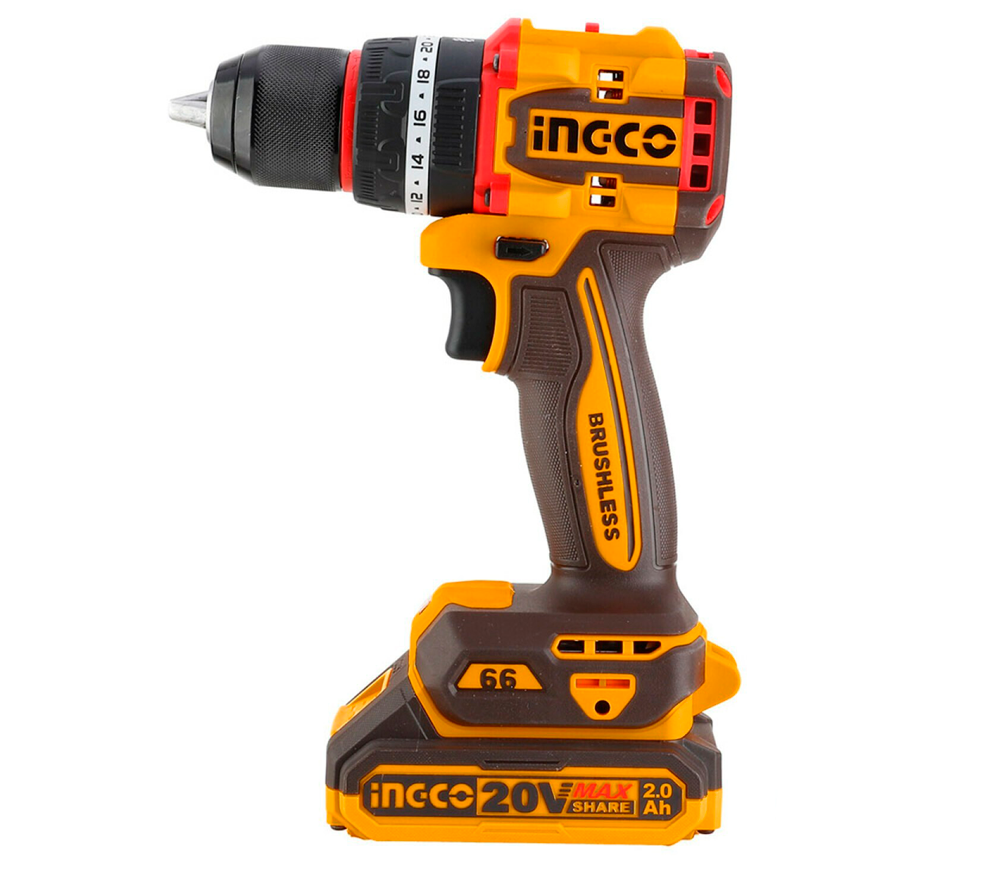 Mașină de înșurubat cu percuție cu acum. (fără bat) INGCO CIDLI206681 20V-2