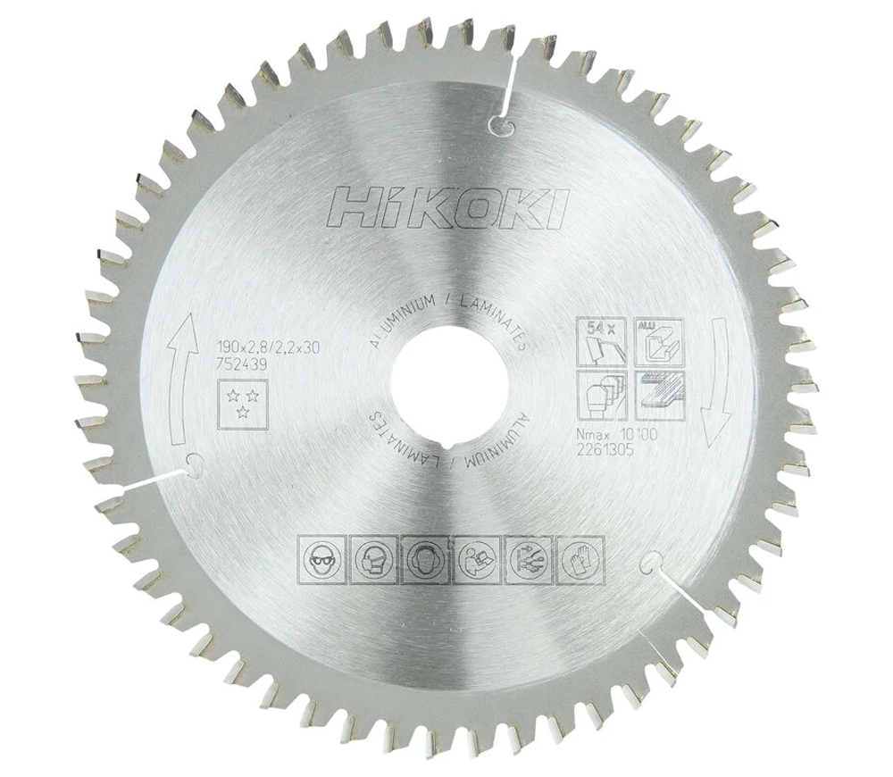Disc pentru fierastrau electric HIKOKI 752439 190mm 2.2mm Aluminiu
