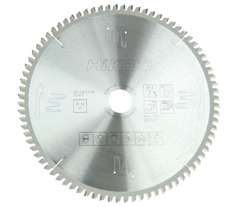 Disc pentru fierastrau electric HIKOKI 752469 255mm 2.2mm Aluminiu