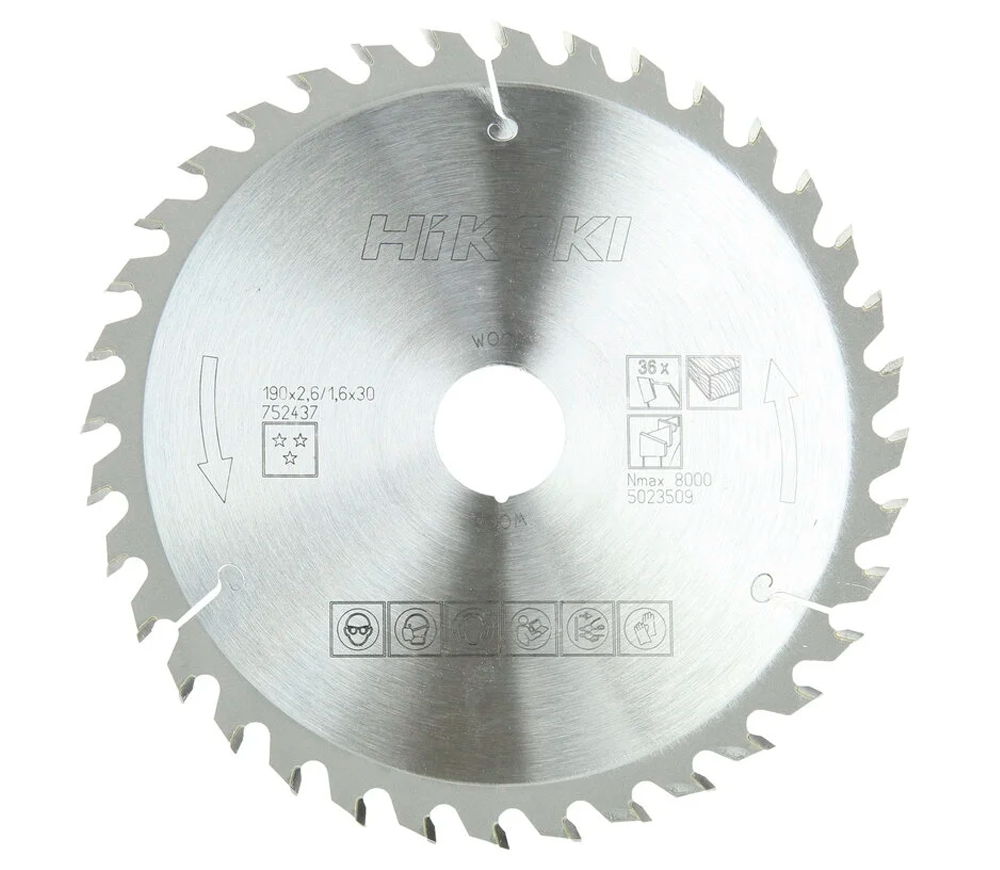 Disc pentru fierastrau electric HIKOKI 752437 190mm 1.6mm Lemn