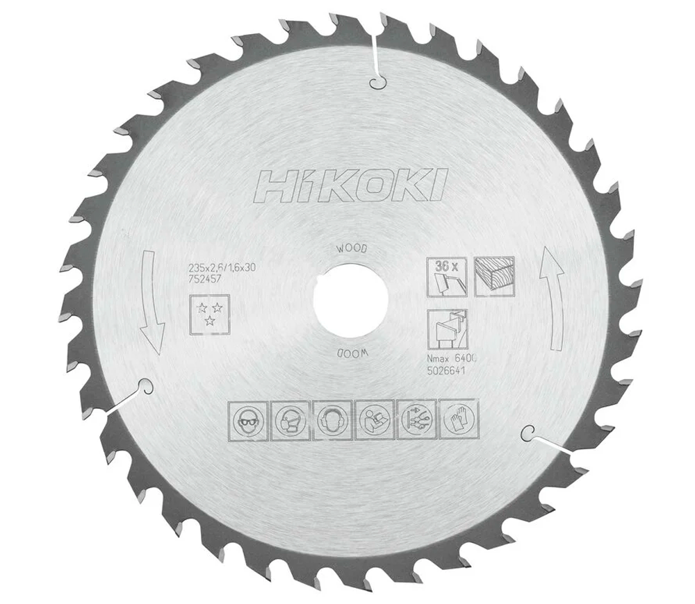 Disc pentru fierastrau electric HIKOKI 752457 235mm 1.6mm Lemn