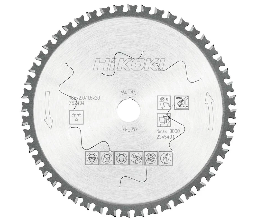 Disc pentru fierastrau electric HIKOKI 752434 185mm 1.6mm Inox