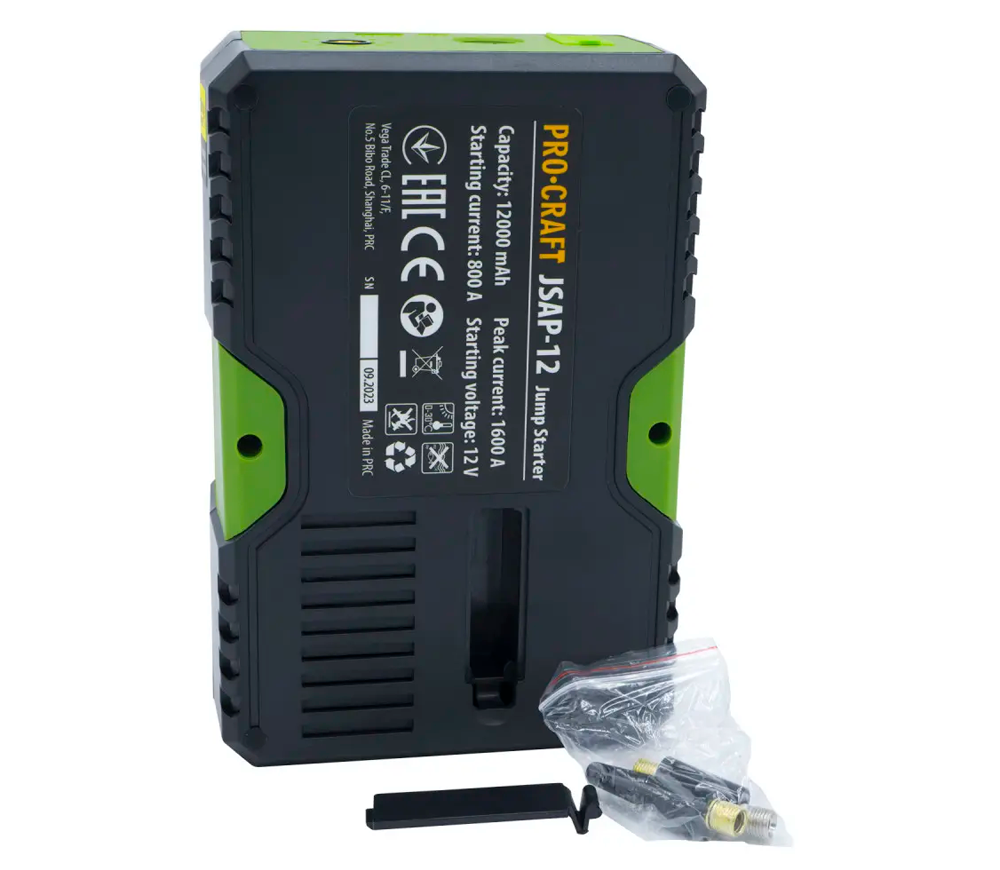 Dispozitiv de pornire-încărcare cu cumpresor ProCraft JSAP-12 600A 12V-6