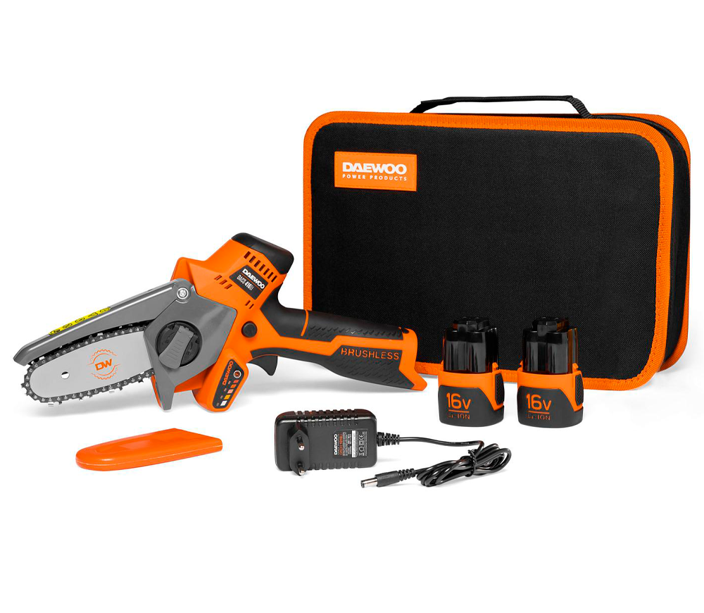 Fierăstrău cu lanț cu acumulator DAEWOO DACS 416Li SET 100mm 16V 2.5Ah-3