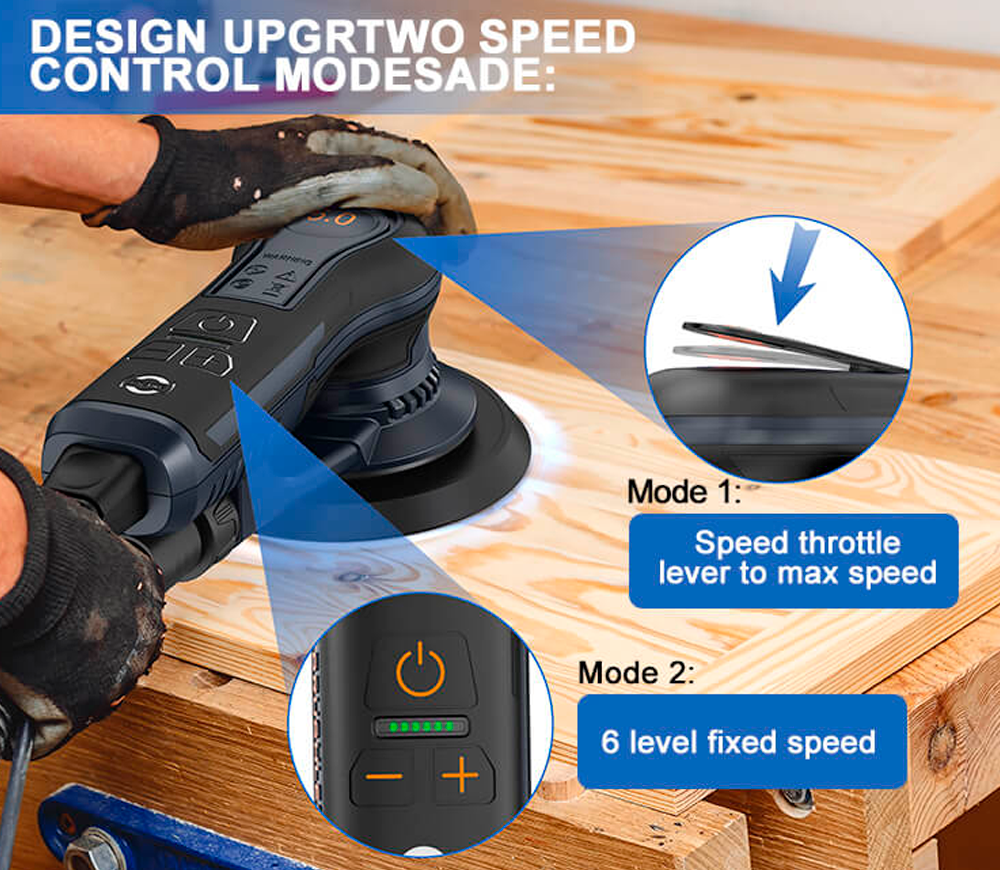 Mașină de șlefuit excentrică MAXXT MOS400C 400w 150mm-3