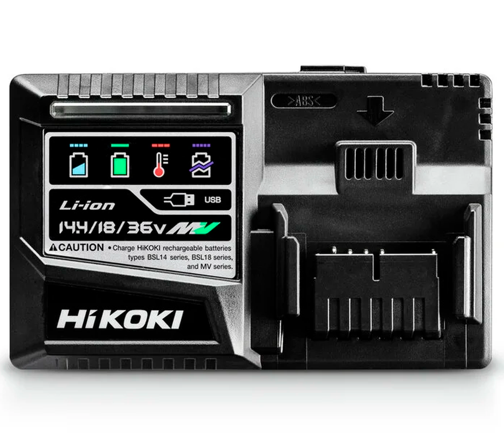 Încărcător  cu 2 acumulatoare HIKOKI UC18YSL3WHZ 195w 18-36V 8A-2