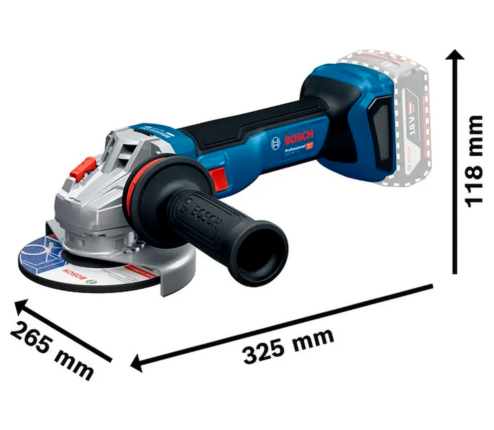 Polizor unghiular cu acumulator BOSCH GWS 18V-11 S 125mm 18V-2