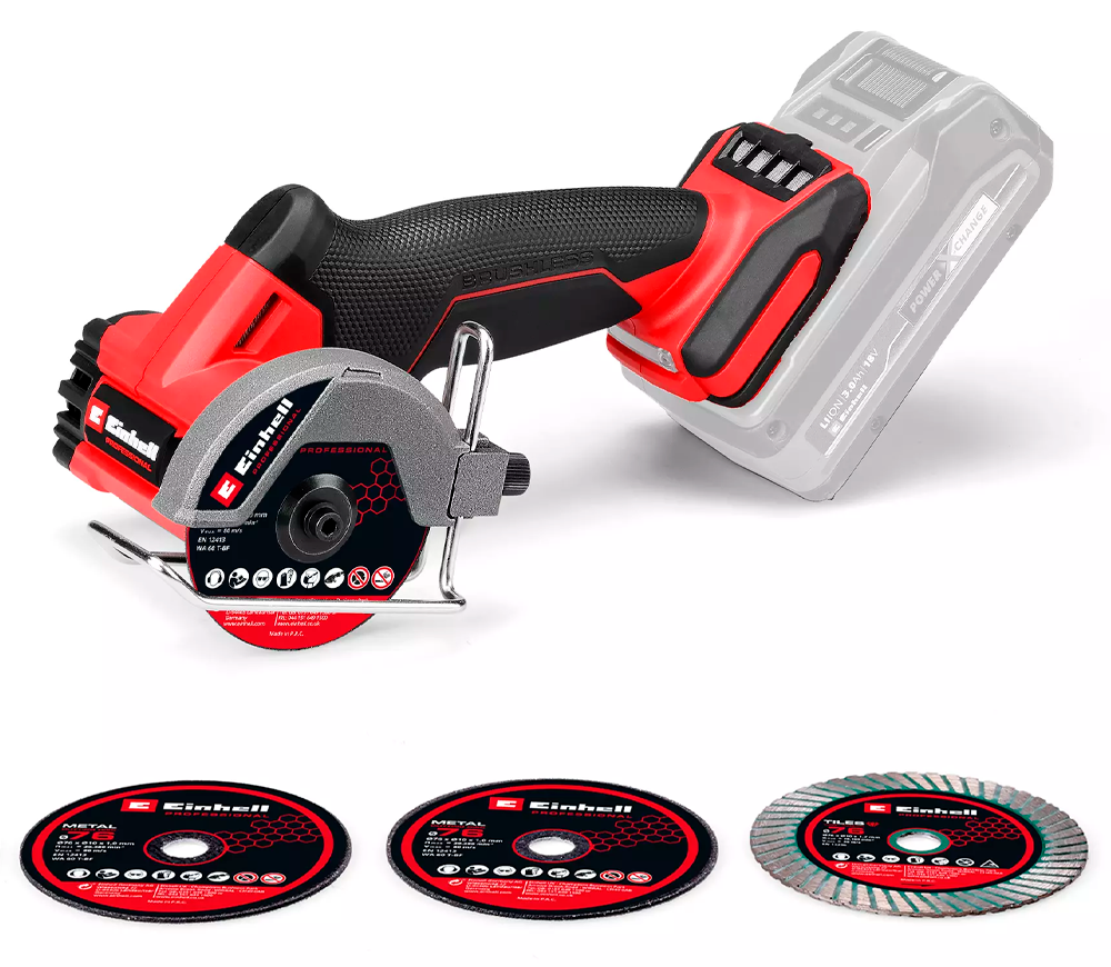 Polizor unghiular cu acumulator (fara bat) EINHELL TP-CO 18/76-C Li BL - Solo 76mm 18V