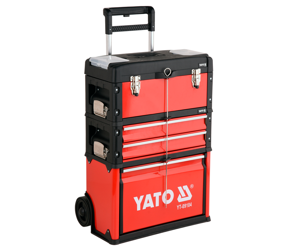 Cărucior modular pentru scule YATO YT09104 (3 module, 78 piese)