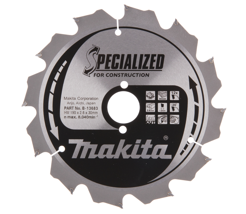 Пильный диск MAKITA B-13683 190мм 1.6мм Дерево