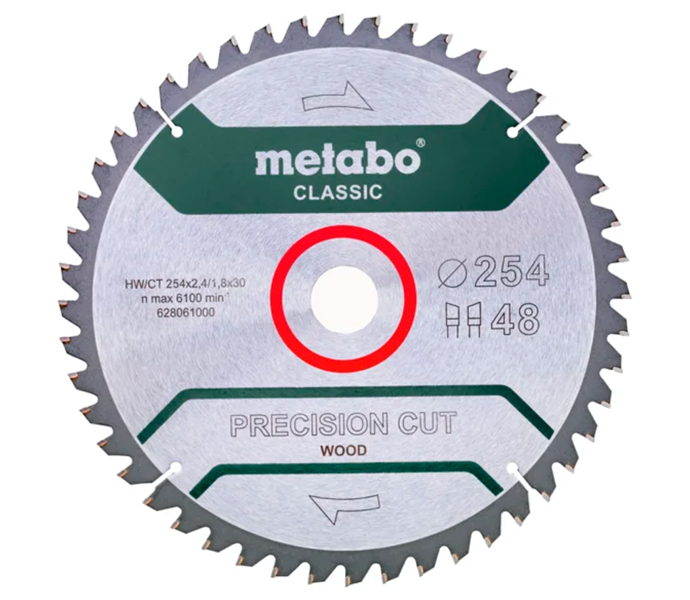 Disc pentru fierastrau electric METABO Classic 254x30 48 WZ 5 254mm 1.8mm Lemn