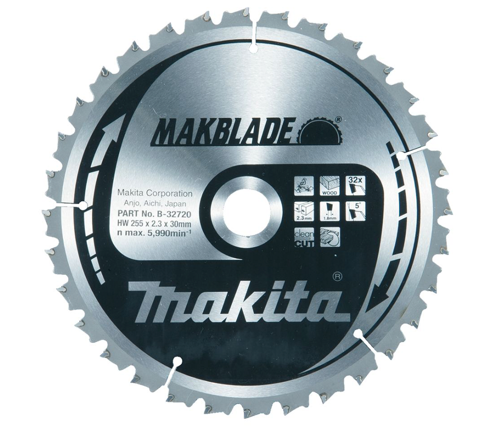 Disc pentru fierastrau electric MAKITA Makblade B-32720 255mm 1.8mm Lemn