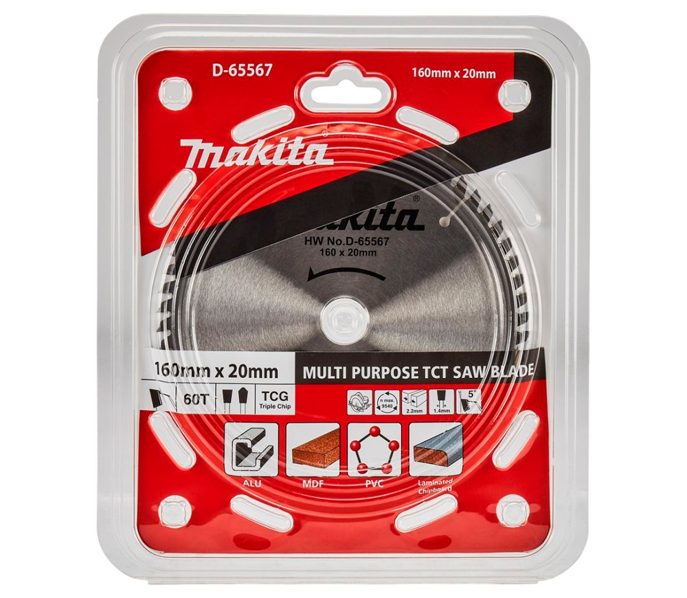 Disc pentru fierastrau electric MAKITA D-65567 160mm 1.4mm Lemn/Aluminiu-3