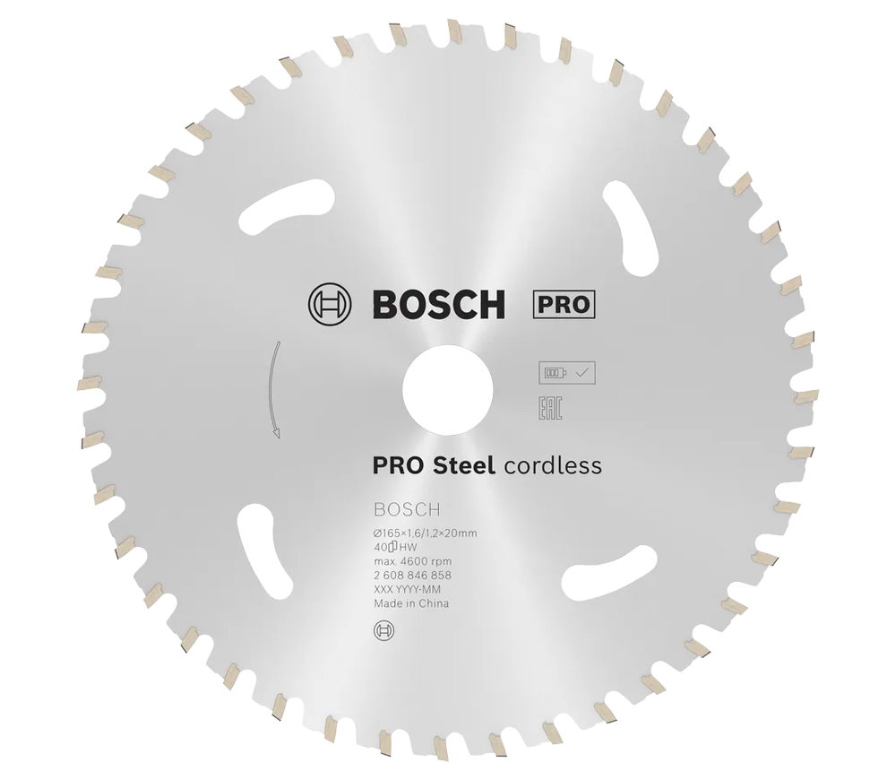 Disc pentru fierastrau electric BOSCH PRO Steel (Cordless) 165mm 1.6mm Metal