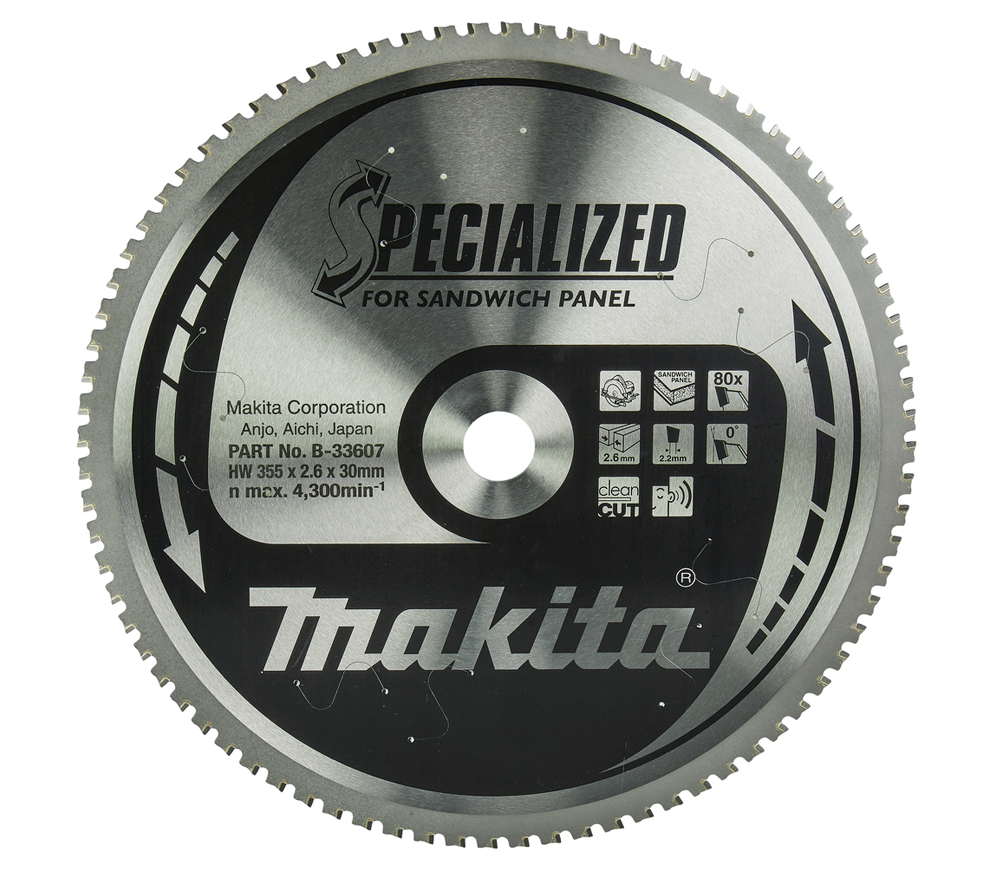 Пильный диск MAKITA B-33607 355мм 2.2мм Сэндвич панели