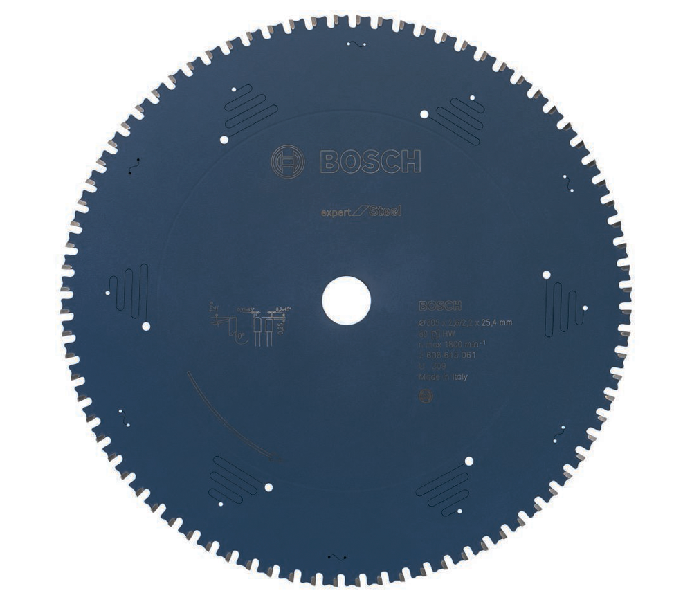 Disc pentru fierastrau electric BOSCH Expert for Steel 305mm 2.2mm Oțel