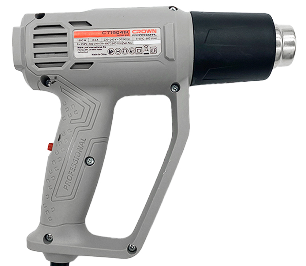 Фен строительный CROWN CT19041K 1800вт 600°C-2