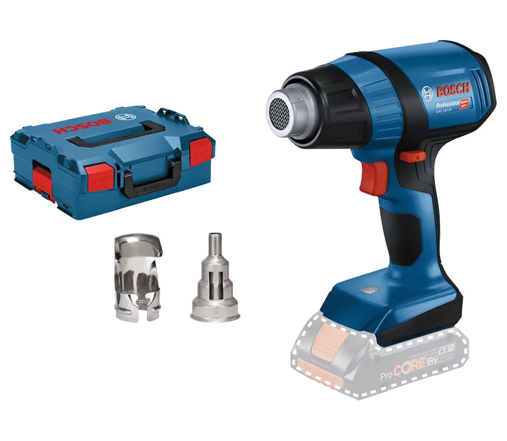 Suflantă de aer cald cu acum. (fără bat) BOSCH GHG 18V-50 500°C-2