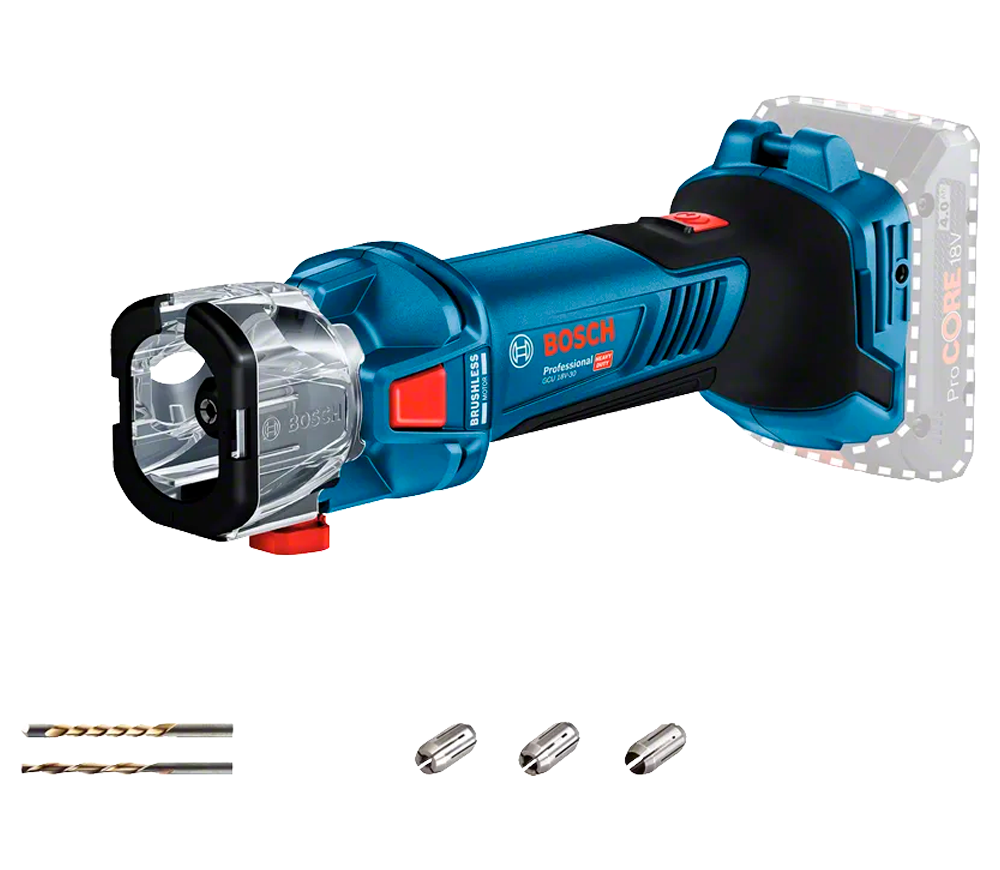 Freză rotativă pentru gips-carton BOSCH GCU 18V-30 (Solo) 18V