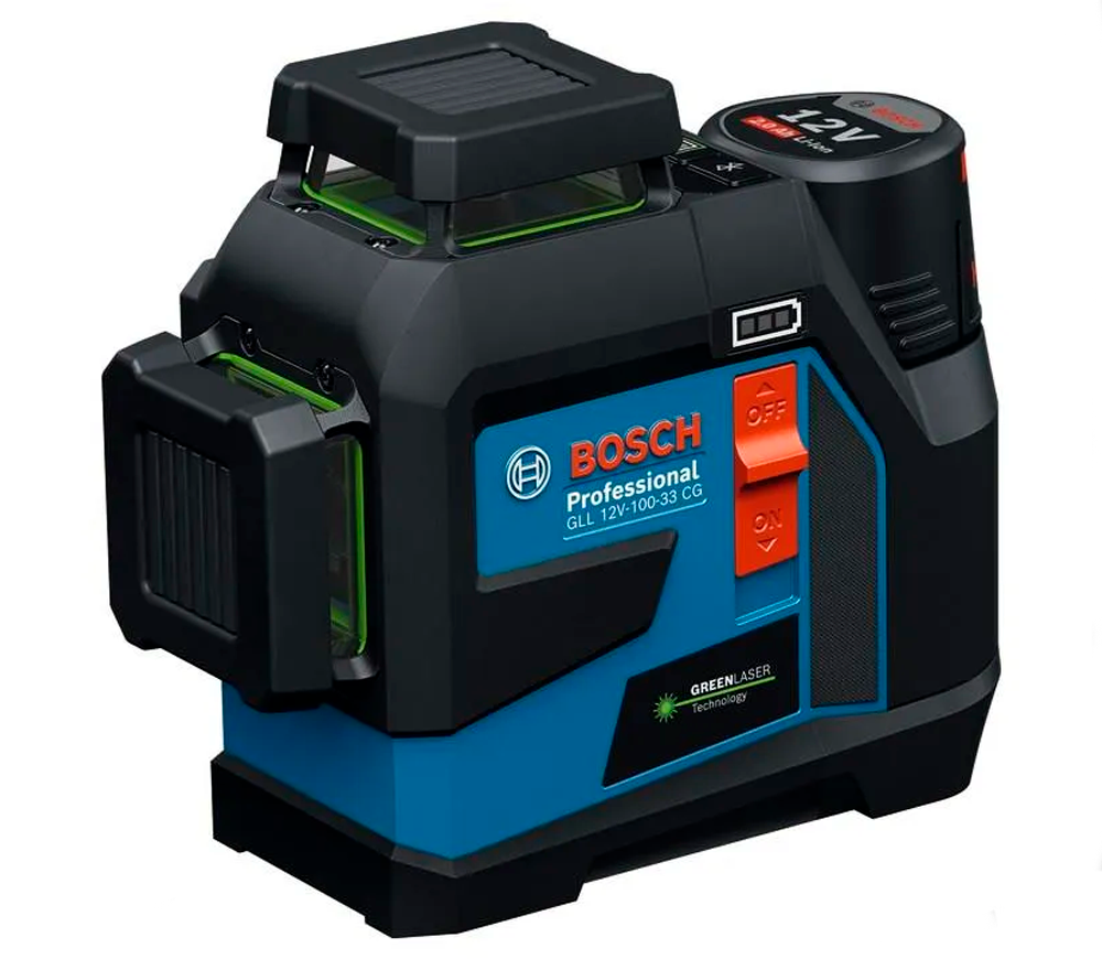 Nivelă cu laser BOSCH GLL 12V-100-33 CG 3fascicole 30m