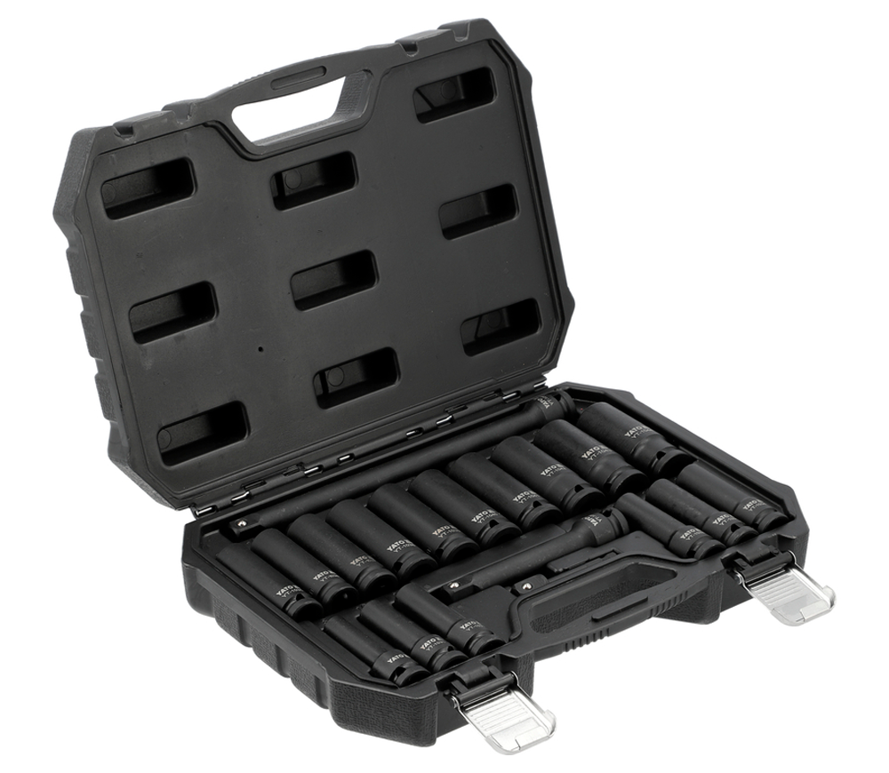 Set capete tubulare de impact lungi YATO YT10556 8-24 mm