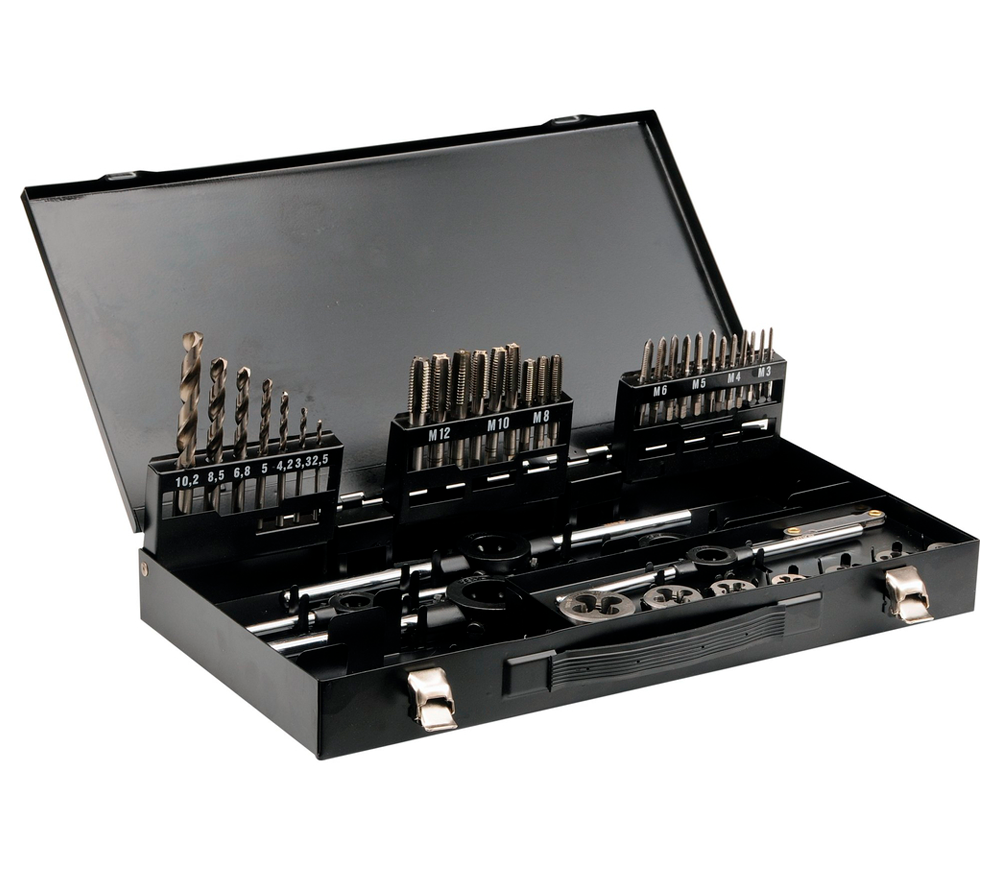Set filiere și tarozi YATO YT2978 M3-M12 0.5-1.75mm