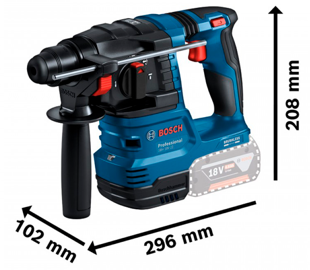 Set de unelte cu acumulator BOSCH Professional 18V (GBH + GWS + GSR)-4