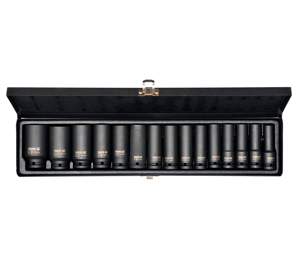 Set capete tubulare de impact lungi YATO YT1055 10-32 mm-4