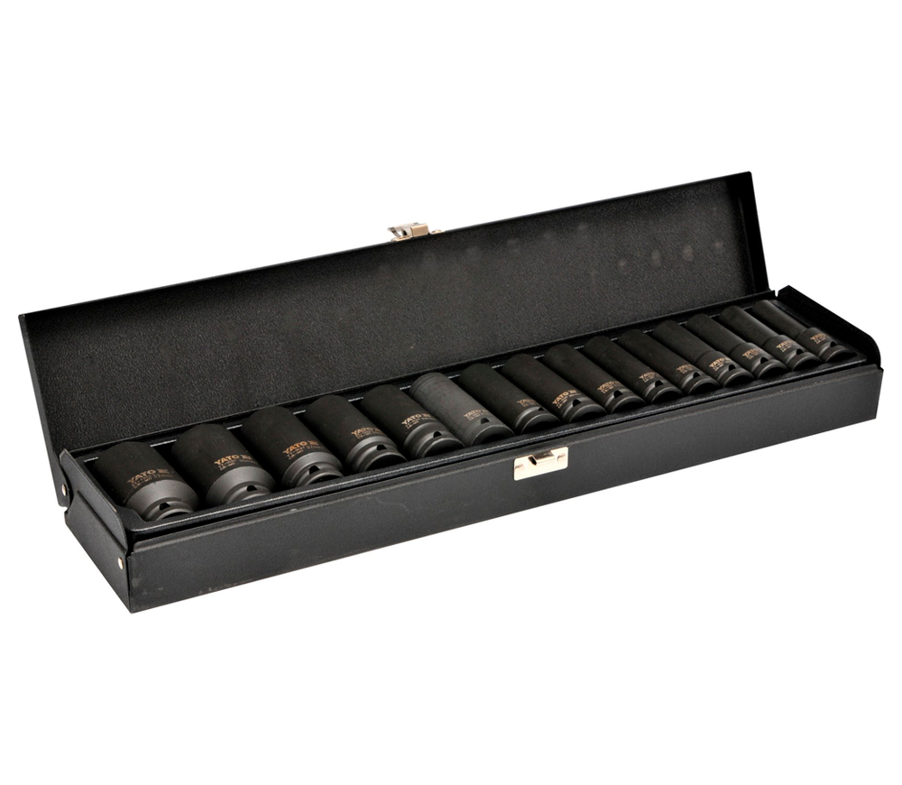 Set capete tubulare de impact lungi YATO YT1055 10-32 mm