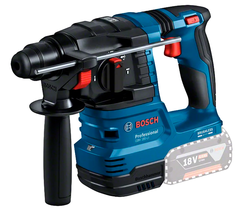 Ciocan rotopercutor cu acumulator BOSCH GBH 185-LI 1.9J 18V-2