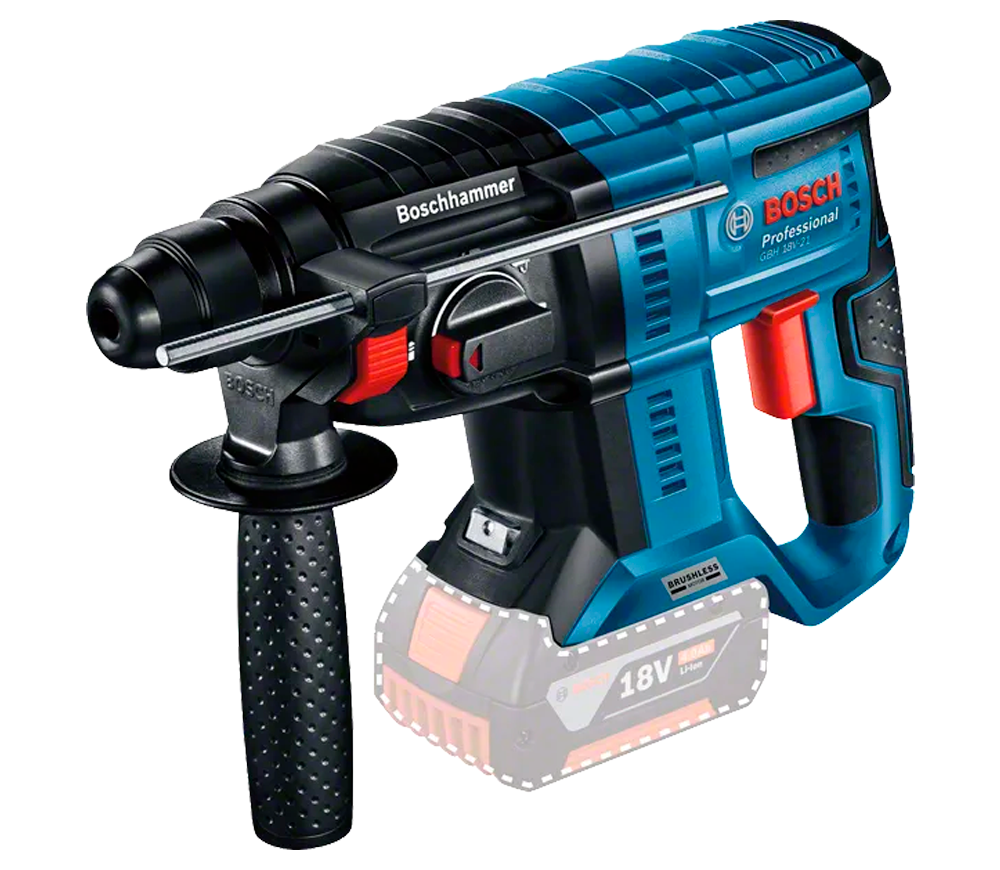 Ciocan rotopercutor cu acumulator BOSCH GBH 18V-21 (Solo) 2J 18V