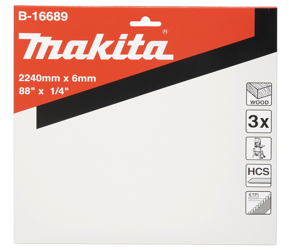 Ленточнопильное полотно MAKITA B-16689 2240мм Дерево/Пластик 3 шт-3