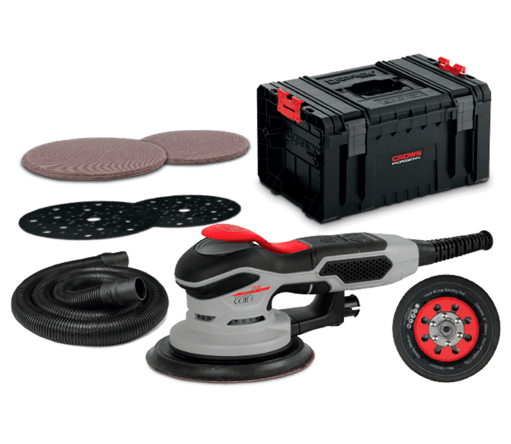 Шлифмашина эксцентриковая CROWN CT13704SV IMC 350вт 150мм-2