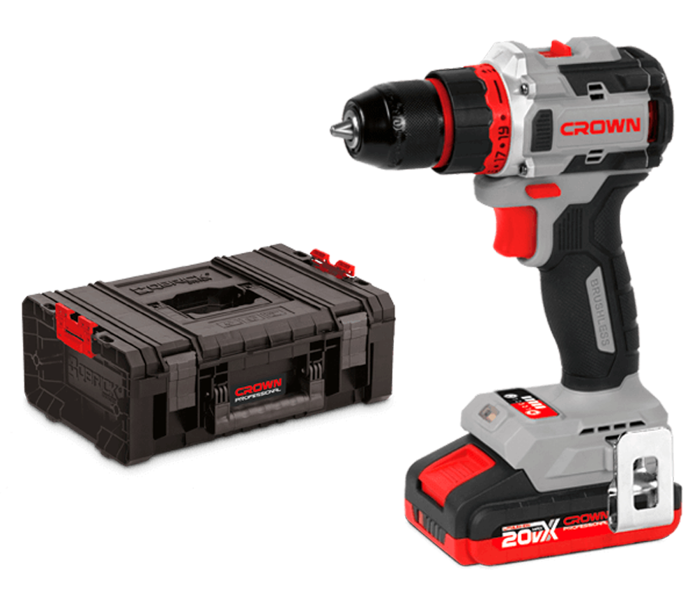 Mașină de înșurubat cu acumulator CROWN CT21128HMX-2 IMC 20V 2Ah