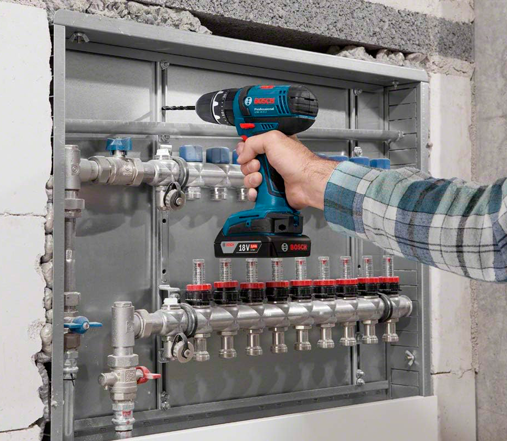 Mașină de înșurubat cu percuție cu acum. BOSCH GSB 18-2-LI 18V 2Ah-2
