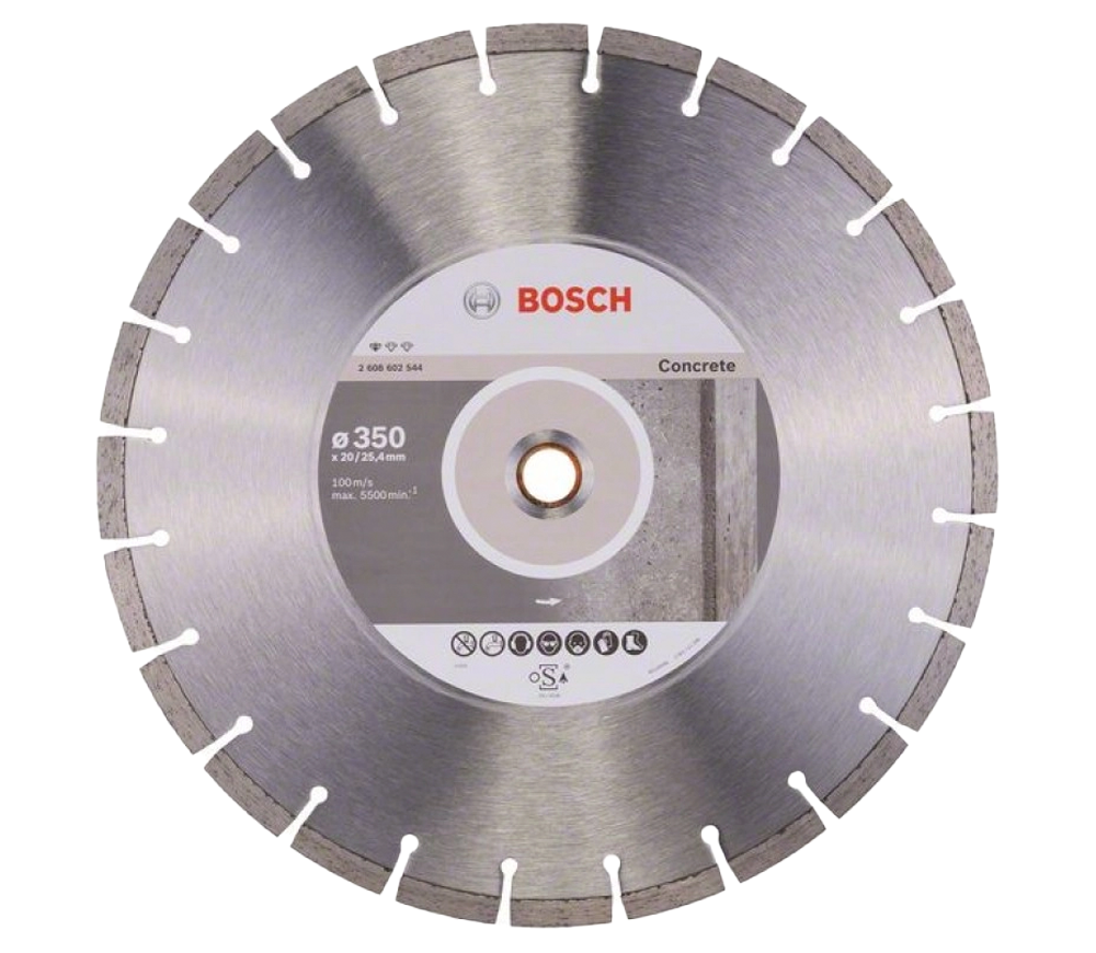 Disc de tăiat cu diamant BOSCH Standard for Concrete 350mm Segmentat Beton/Piatră