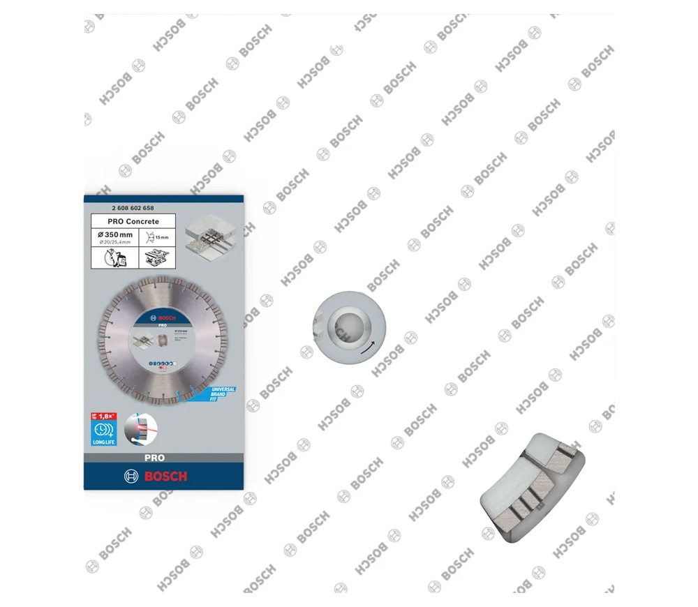 Disc de tăiat cu diamant BOSCH Best for Concrete 350mm Segmentat Beton/Piatră/Cărămidă-2