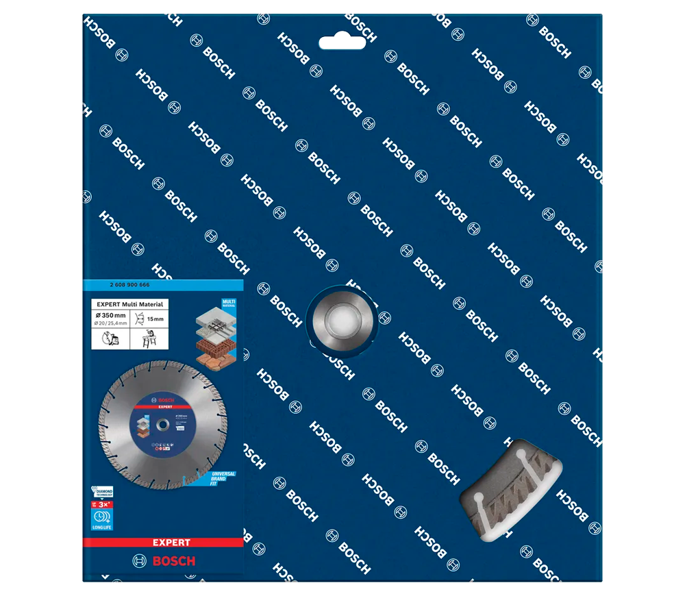 Disc de tăiat cu diamant BOSCH EXPERT MultiMaterial 350mm Segmentat Beton/Piatră/Cărămidă-3