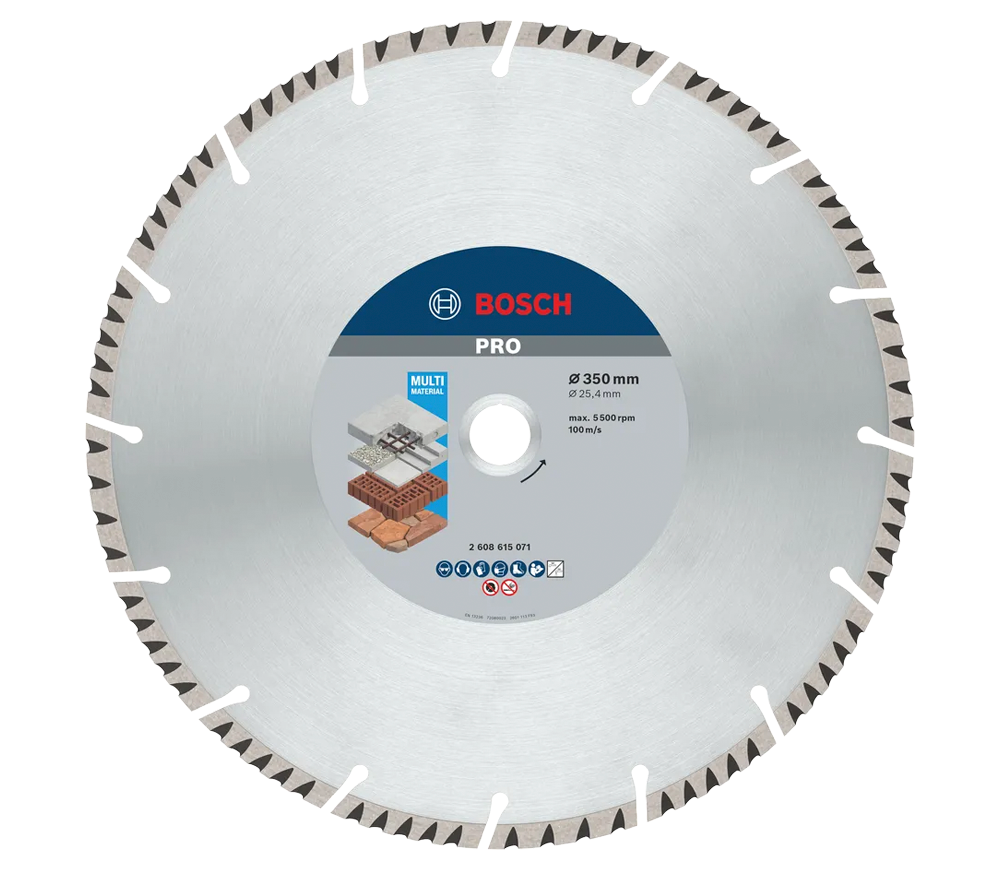 Disc de tăiat cu diamant BOSCH Standard for Universal 350mm Turbo Beton/Piatră/Cărămidă