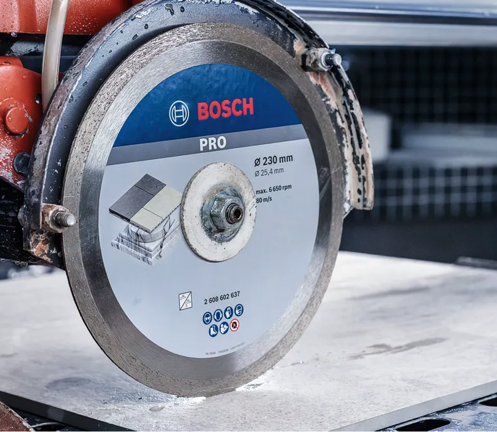 Disc de tăiat cu diamant BOSCH Best for Ceramic 250mm Solid Ceramică/Marmura/Granit-5