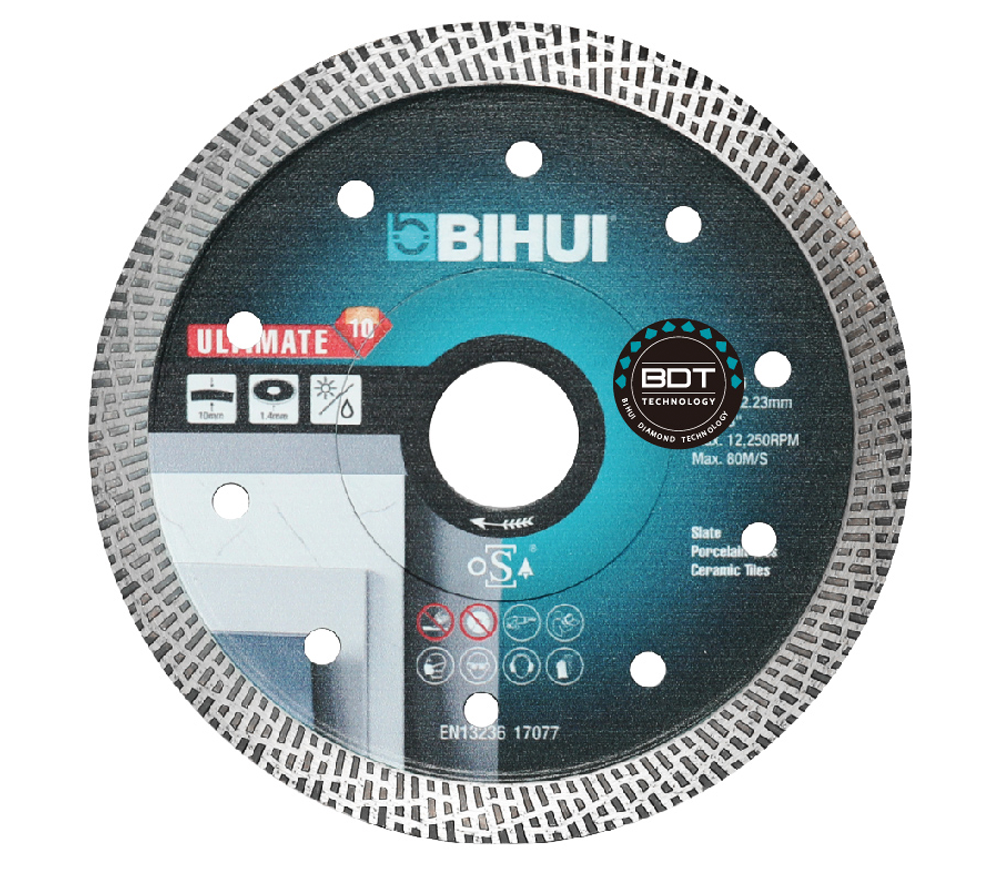 Disc de tăiat cu diamant BIHUI DCAB125 125mm Turbo Ceramică/Marmura/Granit