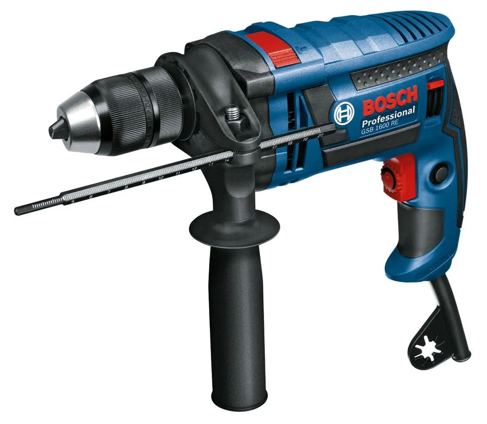 Mașină de găurit cu percutie BOSCH GSB 1600 RE 750w