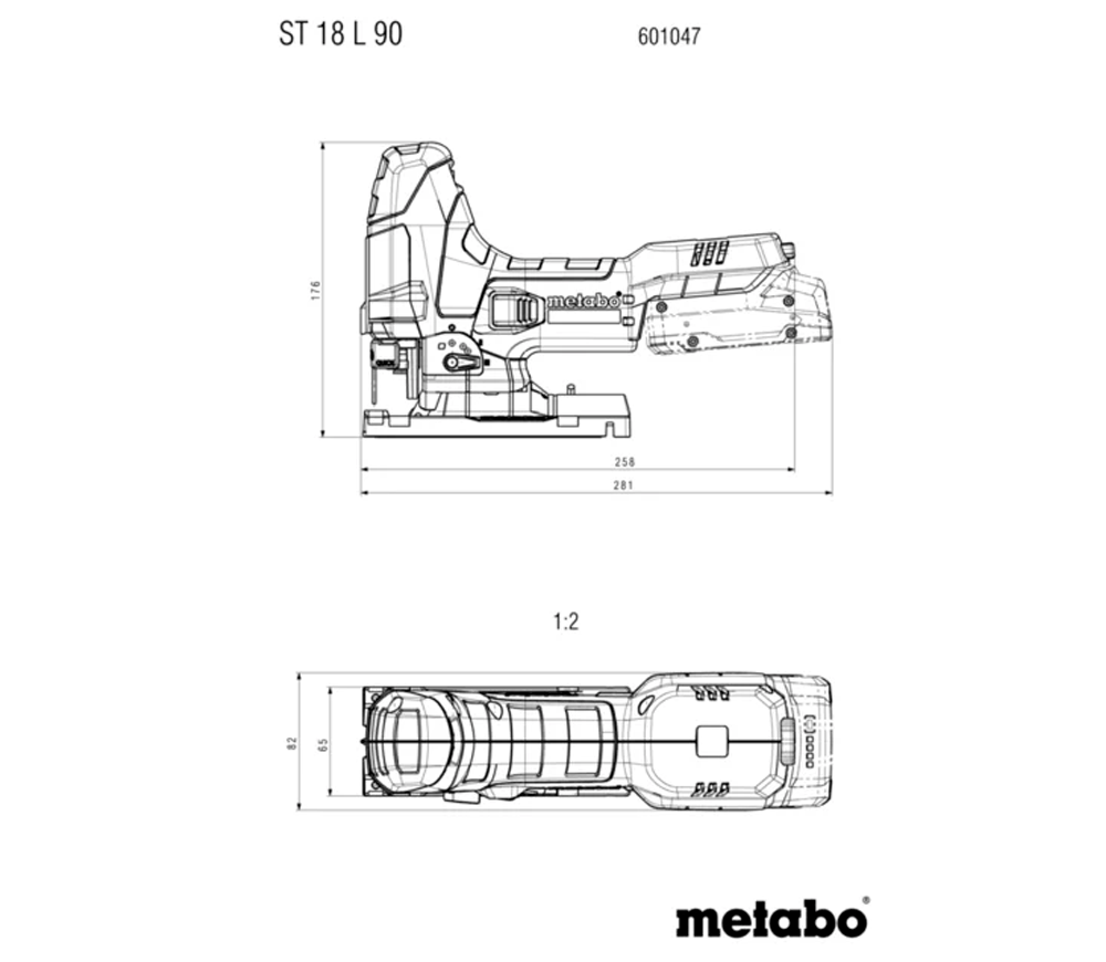 Fierăstrău pendular cu acumulator (fara bat) METABO ST 18 L 90 18V-6